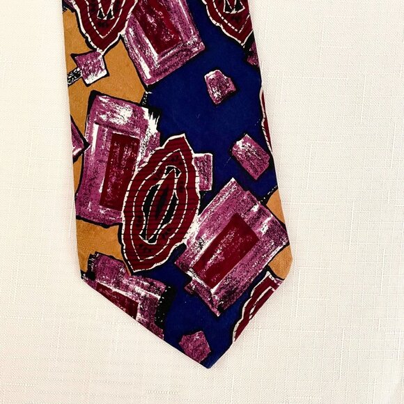 Pierre Balmain Mens Necktie Paris Design of Italian Silk 57 in x 4 in Tie - Picture 2 of 7
